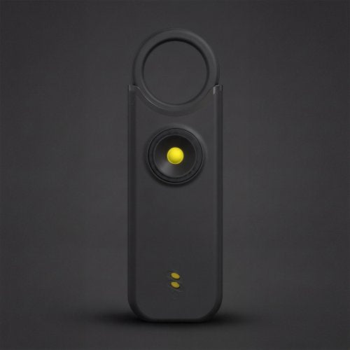 Black alarm with built-in LED